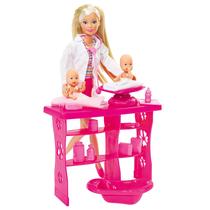 Conjunto de brinquedos Simba Toys Steffi Love Baby Doctor com balança para bebês rosa