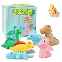 Conjunto de brinquedos Squishy Pagather Slow Rising Jumbo Dinosaur, pacote com 6