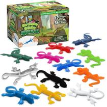 Conjunto de brinquedos Sticky Gecko Lizard, pacote com 36 unidades para lembrancinhas infantis Conjunto de brinquedos Sticky Gecko Lizard, pacote com 36 unidades para lembrancinhas infantis