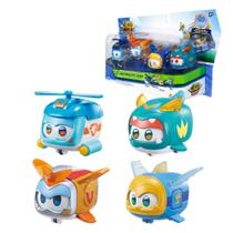 Conjunto de Brinquedos Super Wings - Super Pet Jerome, Golden Boy, Shine e Tino Conjunto de Brinquedos Super Wings - Super Pet Jerome, Golden Boy, Shine e Tino