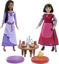 Conjunto de brinquedos Tea Time Mattel Disney Wish Best Friends com Asha e Dahlia
