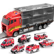 Conjunto de brinquedos TEMI Transport Car Fire Truck com tapete de jogo de 3 a 9 anos Conjunto de brinquedos TEMI Transport Car Fire Truck com tapete de jogo de 3 a 9 anos