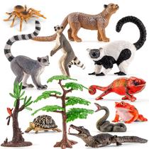 Conjunto de Brinquedos THINKBAY 12 Peças Figuras de Animais de Madagascar Conjunto de Brinquedos THINKBAY 12 Peças Figuras de Animais de Madagascar