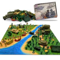 Conjunto de Brinquedos Toy Army Men Battle - 120 Bonecos e Veículos