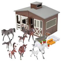 Conjunto de brinquedos Toy Horse Stable Constructive Playthings Deluxe, 23 unidades Conjunto de brinquedos Toy Horse Stable Constructive Playthings Deluxe, 23 unidades
