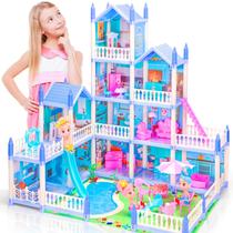 Conjunto de brinquedos Toy House MaiDear Dream House Dollhouse Conjunto de brinquedos Toy House MaiDear Dream House Dollhouse