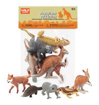 Conjunto de brinquedos Wild Republic: canguru, coala, dingo, ornitorrinco, lagarto