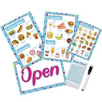 Conjunto de brinquedos Yinkin para crianças Pretend Play Restaurant Menus