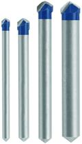 Conjunto de brocas BOSCH NS2000 de 4 peças de metal duro com ponta para ladrilho Conjunto de brocas BOSCH NS2000 de 4 peças de metal duro com ponta para ladrilho