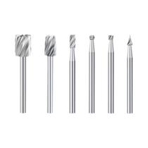 Conjunto De Brocas CNC HSS Com Haste De 3mm, 6 Peças, Ferramenta De Fresagem Rotativa, Broca
