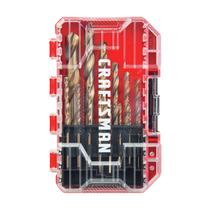 Conjunto de brocas Craftsman Gold Oxide de 14 peças para madeira, plástico ou metal Conjunto de brocas Craftsman Gold Oxide de 14 peças para madeira, plástico ou metal