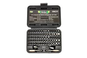 Conjunto de brocas de acionamento de fixação VIM Tools VHC77 '77 peças' Half Cut Conjunto de brocas de acionamento de fixação VIM Tools VHC77 '77 peças' Half Cut