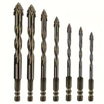 Conjunto de brocas de aço de alta velocidade excêntrico de quatro lâminas 4-12 mm Conjunto de brocas de aço de alta velocidade excêntrico de quatro lâminas 4-12 mm