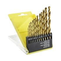 Conjunto De Brocas De Aço Rápido De 13 Peças De 3/16 a 1/2 Polegada Para Vidro, Metal, Azulejo,