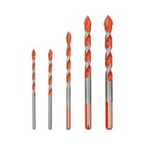Conjunto De Brocas De Carboneto De Tungstênio 4-10mm 5 Peças Com Haste Triangular Para Concreto,