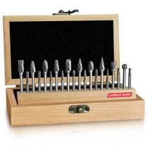 Conjunto de brocas de carboneto Die Grinder Bits, 20 unidades de haste de 1/8" JEEKVISEN