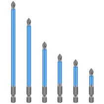 Conjunto de brocas de chave de fenda, 6 peças de aço antiderrapante PH2 Cross S2 Conjunto de brocas de chave de fenda, 6 peças de aço antiderrapante PH2 Cross S2
