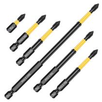 Conjunto de brocas de chave de fenda, 6 peças PH2 Cross Magnetic para furadeira elétrica Conjunto de brocas de chave de fenda, 6 peças PH2 Cross Magnetic para furadeira elétrica