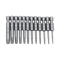Conjunto De Brocas De Chave De Fenda Com Cabeça Torx De Haste Hexagonal De 1/4" Em Aço Magnético S2,
