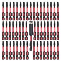 Conjunto de brocas de chave de fenda GEINXURN Impact Tough SQ2, pacote com 50 unidades com suporte