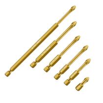 Conjunto de brocas de chave de fenda S3, revestimento magnético antiderrapante de titânio PH2 Conjunto de brocas de chave de fenda S3, revestimento magnético antiderrapante de titânio PH2