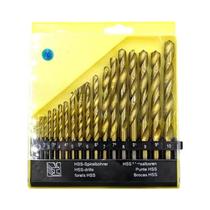 Conjunto De Brocas De Cobalto M35 1mm-10mm 19 Peças Métricas Com Cabo Reto Para Aço Inoxidável E