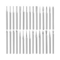 Conjunto De Brocas De Diamante Com Haste De 3mm, 30 Peças Para Dremel, Ferramenta Rotativa, Broca