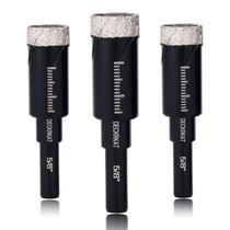 Conjunto de brocas de diamante DECKRKAT de 16 mm com brasagem a vácuo