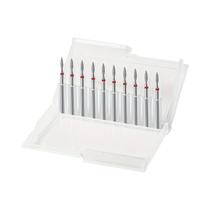 Conjunto De Brocas De Diamante Fino 3/32'' Flame Cuticle Para Manicure E Pedicure, 10 Peças, Remoção