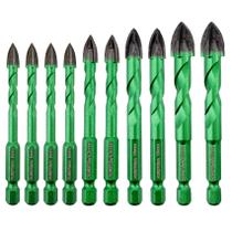 Conjunto de brocas de diamante KURSTOL Masonry, 10 unidades de 6 a 12 mm para concreto