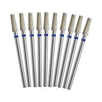 Conjunto De Brocas De Diamante Para Unhas 10 Peças, Fresa Elétrica Para Manicure, Removedor De