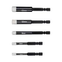 Conjunto De Brocas De Diamante Secas De 5-12mm Para Granito Cerâmica Mármore Azulejo Pedra Vidro