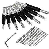 Conjunto de brocas de dobradiça HSS Self-Centering Drill Bits para