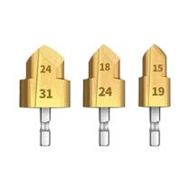 Conjunto De Brocas De Elevação De Titânio PPR 20/25/32mm Com Haste Hexagonal Para Abrir Furos Em