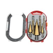 Conjunto de Brocas de Escada com Alça Triangular (4-12mm, 4-20mm, 4-32mm) - 3/6/8 Peças