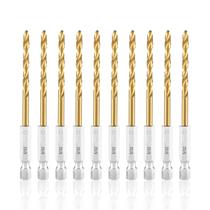 Conjunto de brocas de impacto amoolo 5/32 Titanium HSS 10 unidades