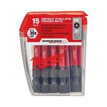 Conjunto De Brocas De Impacto Milwaukee Shockwave PH2 25mm 50mm 89mm Acessório Para Ferramenta
