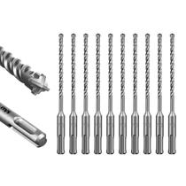 Conjunto de brocas de martelo rotativo SALI SDS Plus 10 unidades 7/32* 6 mm
