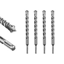 Conjunto de brocas de martelo rotativo SALI SDS Plus 1x12cm, 4 unidades Conjunto de brocas de martelo rotativo SALI SDS Plus 1x12cm, 4 unidades