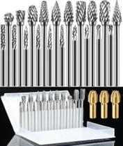 Conjunto de brocas de metal duro Sworker, 20 unidades, haste de 3 mm e 3 coleções Dremel