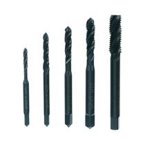 Conjunto De Brocas De Rosca De Ponta Espiral Revestida De Nitruramento Preto HSS 6542 5 7 Peças De