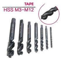 Conjunto De Brocas De Rosca Em Espiral Métrica HSS 6542 Nitrição STONEGO 5PCS 7PCS M3 M4 M5 M6 M8
