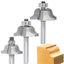 Conjunto de brocas de roteador Akylin Roman Ogee, 3 unidades, 1/4 Shank Woodworking Conjunto de brocas de roteador Akylin Roman Ogee, 3 unidades, 1/4 Shank Woodworking