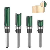 Conjunto de brocas de roteador Totowood 4 peças de 1/4" Shank Carbide Flush Trim Conjunto de brocas de roteador Totowood 4 peças de 1/4" Shank Carbide Flush Trim