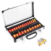 Conjunto de brocas de roteador UTRUSTTO 25 peças de carboneto de tungstênio com haste de 1/4 de polegada