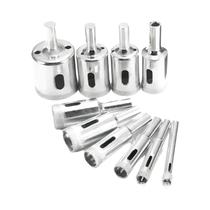 Conjunto De Brocas De Serra Copo Diamantadas 3-50mm Para Porcelanato, Mármore, Vidro E Cerâmica