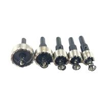 Conjunto De Brocas De Serra Copo HSS Revestidas De Titânio 16-30mm 5 Peças Para Corte De Metal,