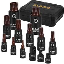 Conjunto de brocas de soquete ELEAD de 13 peças XZN Triple Square Spline