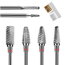 Conjunto de brocas de unhas Lermende Professional, 6 unidades para gel acrílico Conjunto de brocas de unhas Lermende Professional, 6 unidades para gel acrílico
