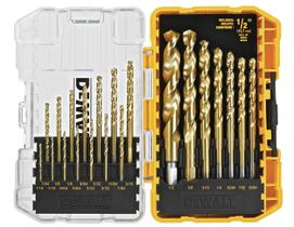 Conjunto de Brocas DEWALT 21 Peças com Nitreto de Titânio (DW1342)